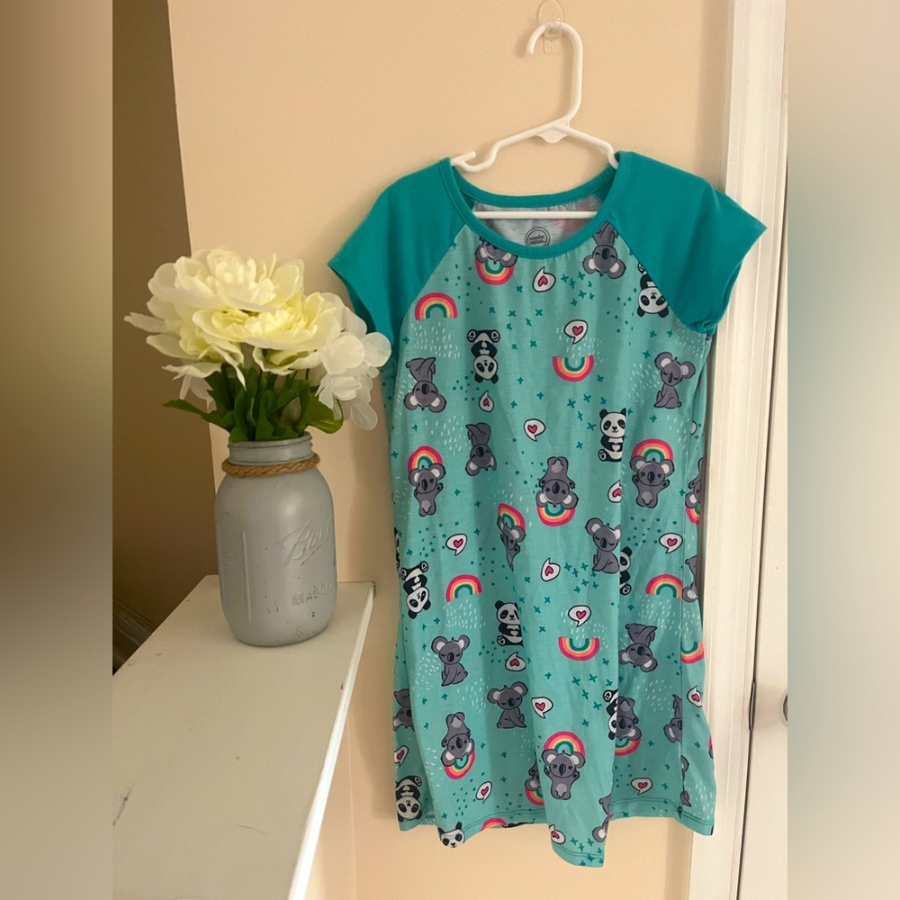 Girls koala and panda nightgown